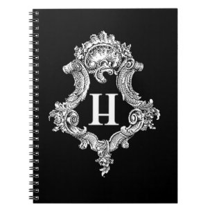H Monogramm Notizblock