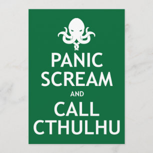 H.P. Lovecraft-Party Einladungen - Call Cthulhu
