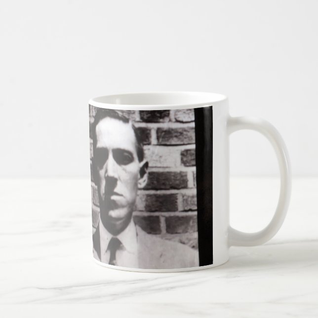 H.P. Lovecraft Porträt-Tasse Tasse (Rechts)