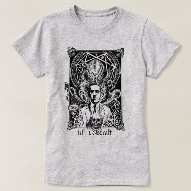 H.P. Lovecraft T-Shirt (Design vorne)