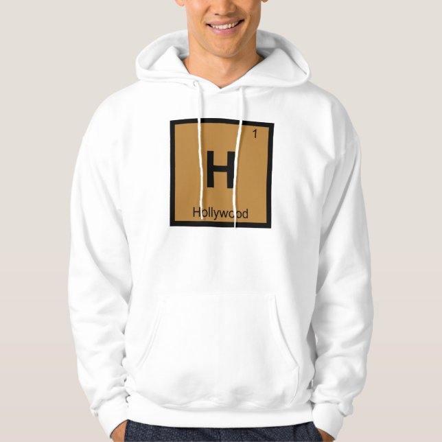 H - Periodisches Tabellensymbol der Chemie in Holl Hoodie (Vorderseite)