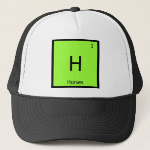 H - Pferde Chemie Periodensystem Elementsymbol Truckerkappe