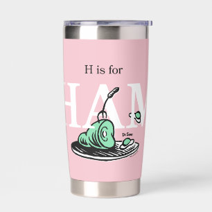 "H steht für HAM"   Alphabet-Design Thermobecher