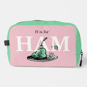 "H steht für HAM" Alphabet-Design Waschbeutel