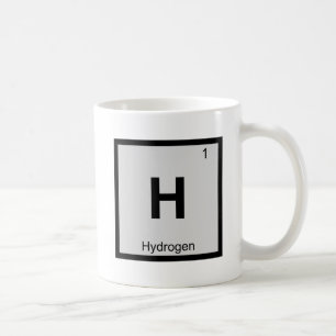 H - Wasserstoff Chemie Periodensystem Symbol Tasse