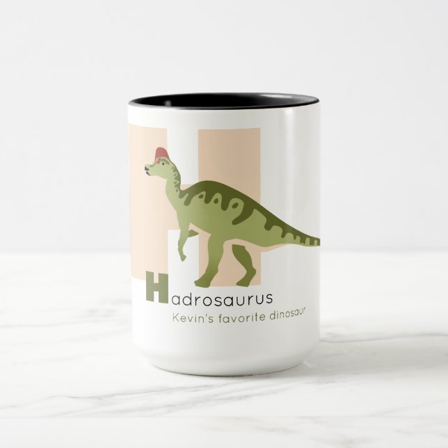 H wie Hadrosaurus-Tasse Tasse (Zentrum)