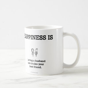 HA803: Glück-Ehemann-bester Freund Tasse