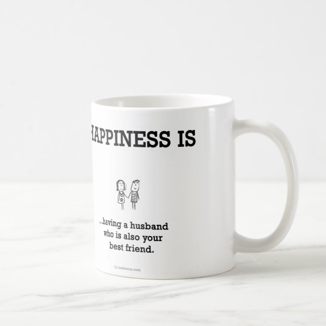 HA803: Glück-Ehemann-bester Freund Tasse (Rechts)