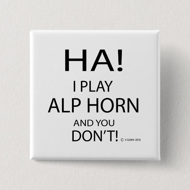 Ha Alp Horn Button (Vorderseite)