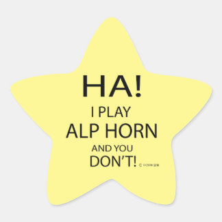 Ha Alphorn Star Sticker