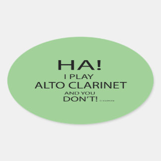 Ha Alto Clarinet Oval Sticker