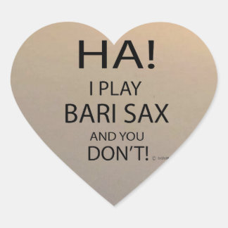Ha Bari Sax Heart Sticker
