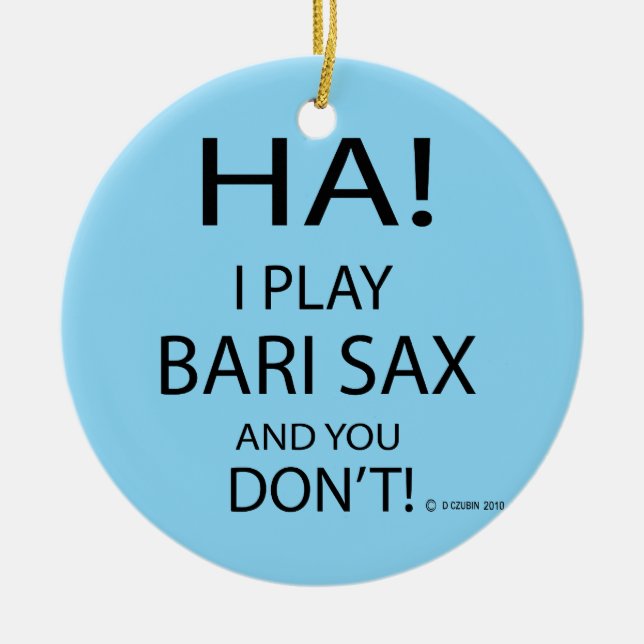 Ha Bari Sax Keramik Ornament (Vorne)