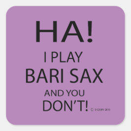 Ha Bari Sax Square Sticker