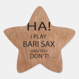 Ha Bari Sax Star Sticker