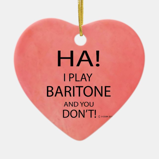 Ha Baritone Keramik Ornament (Vorne)