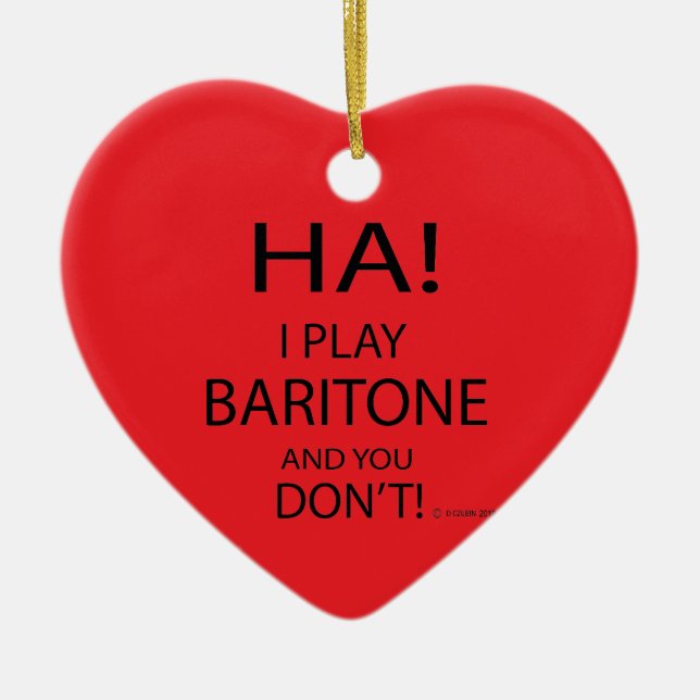 Ha Baritone Keramik Ornament (Vorne)