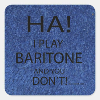 Ha Baritone Square Sticker
