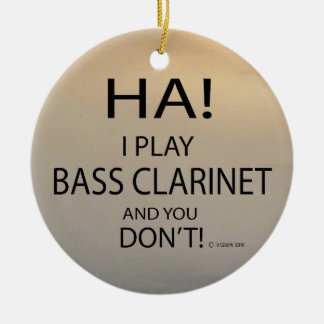 Ha Bass Clarinet Keramik Ornament