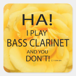 Ha Bass Klarinet Square Sticker