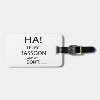 Ha Bassoon Gepäckanhänger