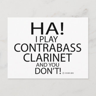 Ha Contrabass Clarinet Postkarte