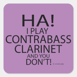 Ha Contrabass Klarinette Square Sticker