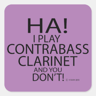 Ha Contrabass Klarinette Square Sticker