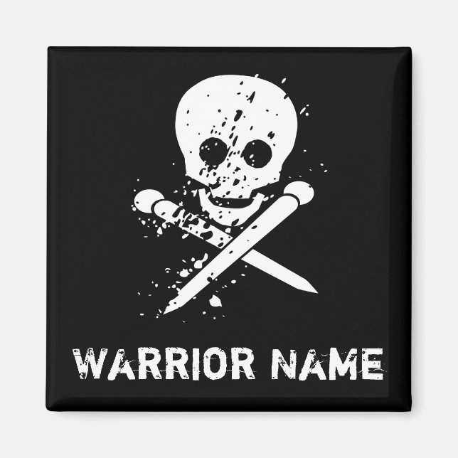 HA Custom Black Skull Magnet (Vorne)