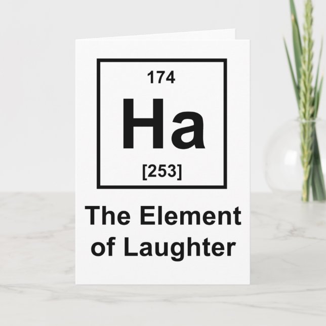 Ha, das Element des Lachen Karte (Vorderseite)