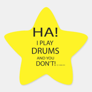 Ha Drums Star Sticker