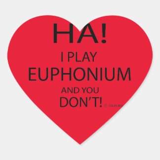 Ha Euphonium Heart Sticker