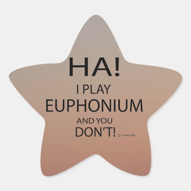 Ha Euphonium Star Sticker (Vorderseite)