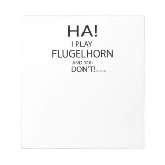 Ha Flugelhorn Notizblock