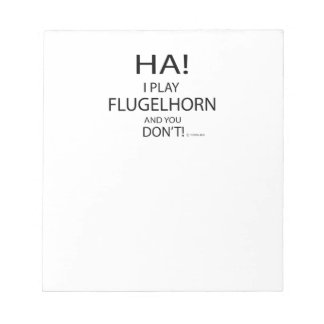 Ha Flugelhorn Notizblock