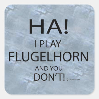 Ha Flugelhorn Square Sticker