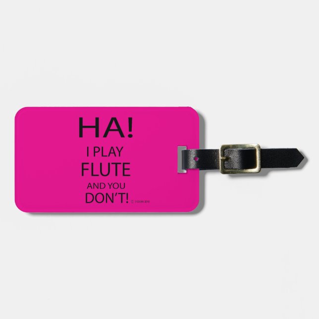 Ha Flute Gepäckanhänger (Vorderseite horizontal)
