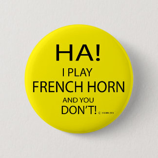 Ha French Horn Button