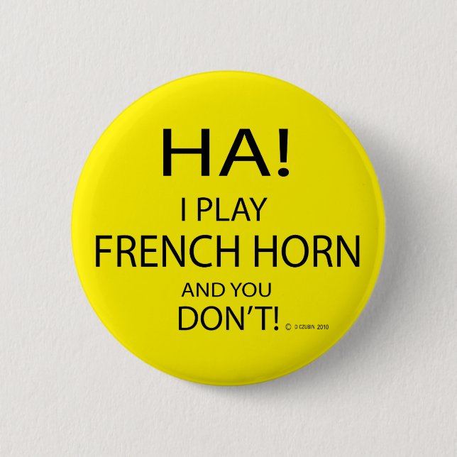 Ha French Horn Button (Vorderseite)