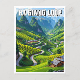Ha Giang Loop Vietnam Travel Postkarte