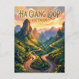 Ha Giang-Schleife Vietnam Postkarte