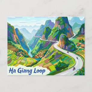 Ha Giang-Schleife Vietnam Postkarte