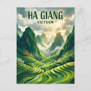 Ha Giang Schleife Vietnam Postkarte