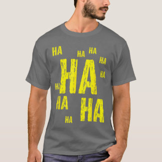 HA HA HA Lustiger Comic-Witz Junge T-Shirt