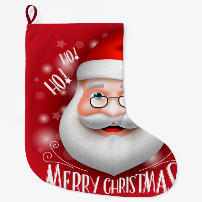 Ha Ha Merry Christmas Großer Weihnachtsstrumpf (Vorderseite)
