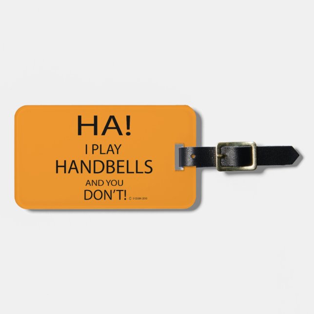 Ha Handbells Gepäcktag Gepäckanhänger (Vorderseite horizontal)