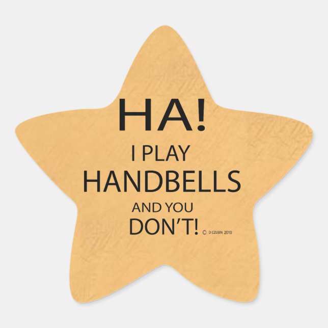 Ha Handbells Star Sticker (Vorderseite)