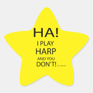 Ha Harp Star Sticker