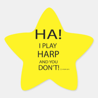 Ha Harp Star Sticker
