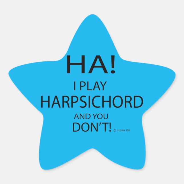 Ha Harpsichord Star Sticker (Vorderseite)
